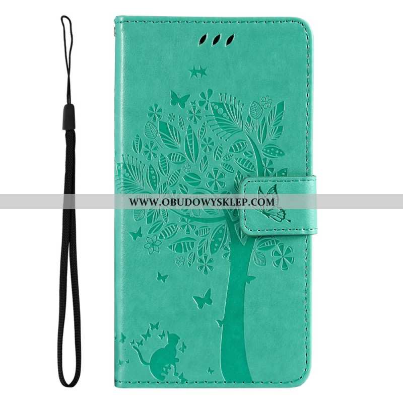 Obudowa Samsung Galaxy S24 Fe Etui Na Telefon Drzewo I Kot