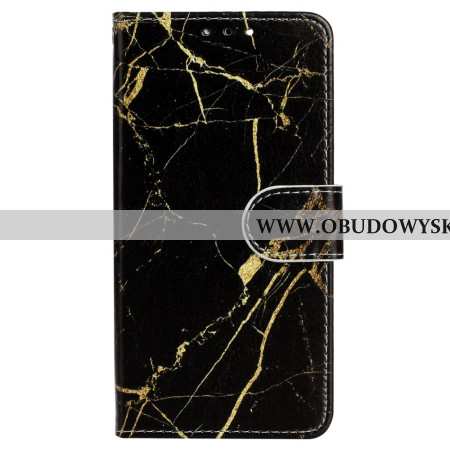 Obudowa Samsung Galaxy S24 Fe Etui Na Telefon Złoty I CZarny Marmur