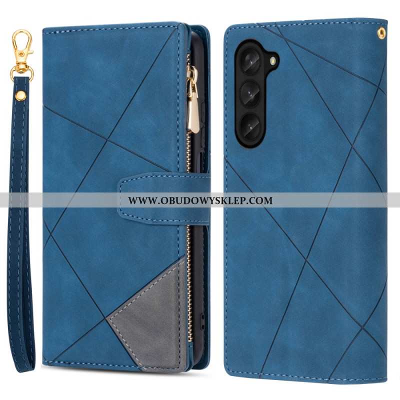 Obudowa Samsung Galaxy Z Fold 5 Etui Na Telefon Portmonetka Na Monety Z Paskiem