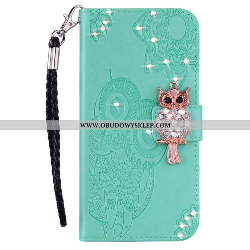 Skórzany Futerał Google Pixel 8 Etui Na Telefon Mandala I Amulet Sowy