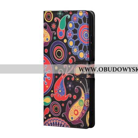 Skórzany Futerał Google Pixel 8a Etui Na Telefon Wzór Galaktyki