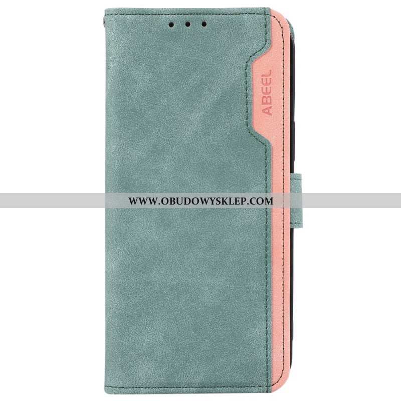 Skórzany Futerał Xiaomi 14t Pro Etui Na Telefon Dwukolorowy Z Blokadą Rfid